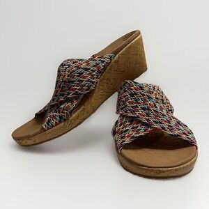 Skechers Cali Beverlee Vacation Mode Luxe Foam Wedge Sandals sz 9